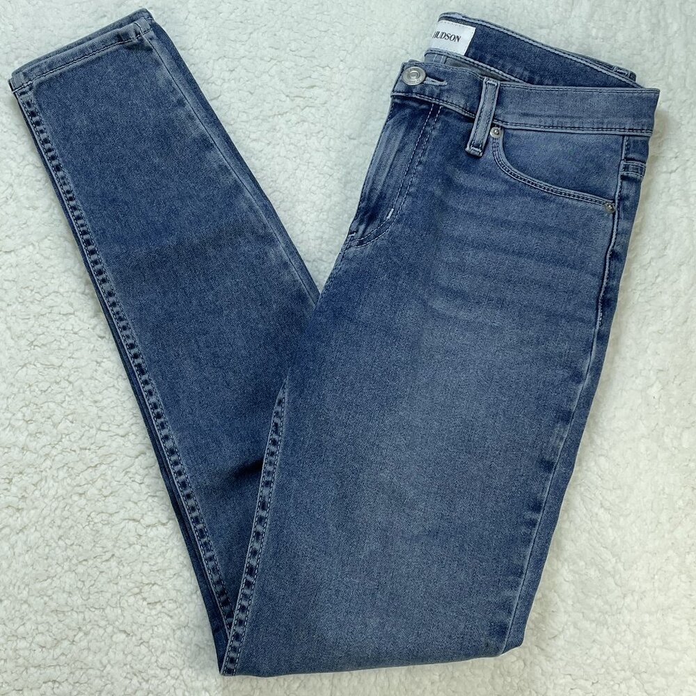 Hudson Natalie Midrise Super Skinny Womens Size 27 Denim Blue Jeans 28x30